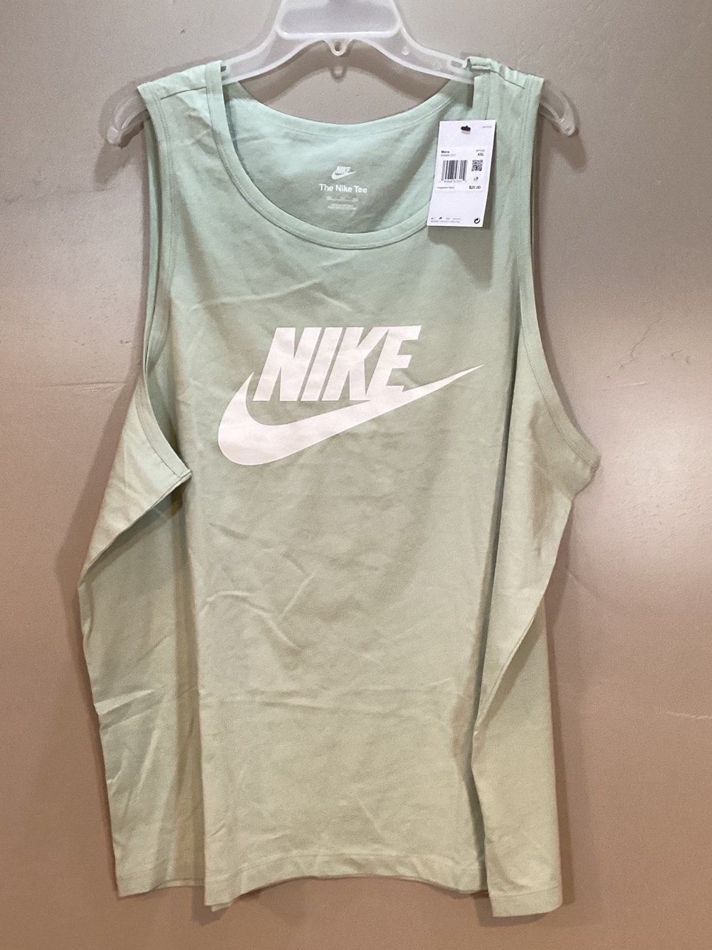 Nike Mint Green Tank with White Swoosh